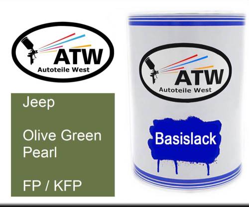 Jeep, Olive Green Pearl, FP / KFP: 500ml Lackdose, von ATW Autoteile West.